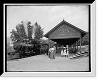 Historic Framed Print, [Catskill Mountain railway station, Haines Corners, Catskill Mountains, N.Y.],  17-7/8" x 21-7/8"