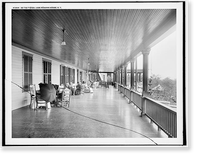 On the piazza, Lake Mohonk House, N.Y, Historic Print