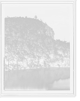 Sky top and Washington's Profile, Lake Mohonk, N.Y, Antique Print