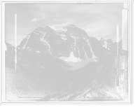 Historic Framed Print, Mt. Temple and Paradise Valley, Alberta,  17-7/8" x 21-7/8"