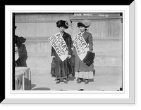 Historic Framed Print, Women strike pickets from Ladies Tailors, New York - 2,  17-7/8" x 21-7/8"