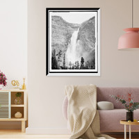 Historic Framed Print, Takakkow [i.e. Takakkaw] Falls, Yoho Valley, B.C.,  17-7/8" x 21-7/8"