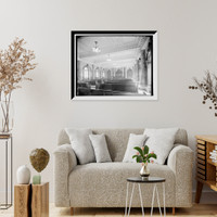 Historic Framed Print, Probate court room, Wayne County Building, Detroit,  17-7/8" x 21-7/8"