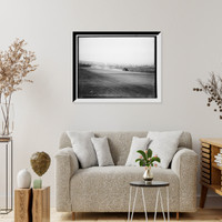 Historic Framed Print, H.S. Harkness in his Mercedes-Simplex, winning five-miles event in 6:1 3-5, Grosse Pointe track, Detroit,  17-7/8" x 21-7/8"