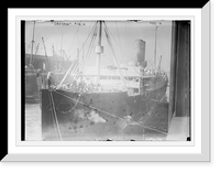 Historic Framed Print, Orotava at dock in New York Harbor,  17-7/8" x 21-7/8"