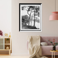 Historic Framed Print, Wabash River from Tecumseh's Trail, Tippecanoe battleground, Ind.,  17-7/8" x 21-7/8" Historic Framed Print, Wabash River from Tecumseh's Trail, Tippecanoe battleground, Ind.,  17-7/8" x 21-7/8"