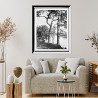 Historic Framed Print, Wabash River from Tecumseh's Trail, Tippecanoe battleground, Ind.,  17-7/8" x 21-7/8" Historic Framed Print, Wabash River from Tecumseh's Trail, Tippecanoe battleground, Ind.,  17-7/8" x 21-7/8"