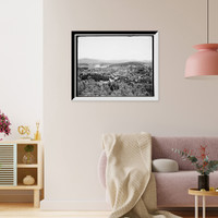 Historic Framed Print, Saranac Lake from Mt. Pisgah, Adirondack Mountains - 3,  17-7/8" x 21-7/8"