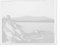 Historic Framed Print, Mt. Ampersand and Round Lake, Adirondack Mountains,  17-7/8" x 21-7/8"