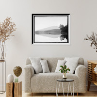 Historic Framed Print, Mt. Ampersand [i.e. Ampersand Mountain] from Round Lake, Adirondack Mountains,  17-7/8" x 21-7/8"