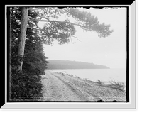 Historic Framed Print, British Landing, Mackinac Island, Mich.,  17-7/8" x 21-7/8"