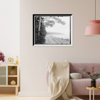 Historic Framed Print, British Landing, Mackinac Island, Mich.,  17-7/8" x 21-7/8"