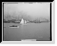 The Water front, Mobile, Alabama, Antique Wall Art