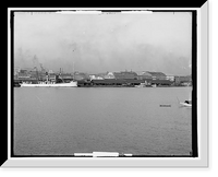 Historic Framed Print, [The Water front, Mobile, Alabama] - 2,  17-7/8" x 21-7/8"
