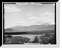 Historic Framed Print, Mt. [Mount] Washington Hotel and Mt. Washington, White Mts., N.H.,  17-7/8" x 21-7/8"