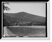 Historic Framed Print, Silver Bay Hotel and grounds, Lake George, N.Y. - 8,  17-7/8" x 21-7/8"
