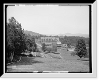 Historic Framed Print, Silver Bay Hotel and grounds, Lake George, N.Y. - 10,  17-7/8" x 21-7/8"