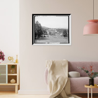 Historic Framed Print, Silver Bay Hotel and grounds, Lake George, N.Y. - 10,  17-7/8" x 21-7/8"