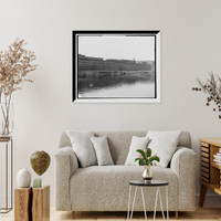 Historic Framed Print, Mills on the Merrimack River, Lowell, Mass. - 2,  17-7/8" x 21-7/8"