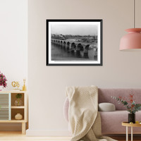Historic Framed Print, St. Anthony's Falls and the milling district, Minneapolis, Minn. - 2,  17-7/8" x 21-7/8"