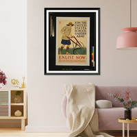 Join the United States school garden army - Enlist now. Edward Penfield, Historic Print