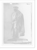 Historic Framed Print, Statue of Steuben,  17-7/8" x 21-7/8"