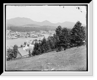 Historic Framed Print, Saranac Lake, Adirondack Mts., N.Y. - 2,  17-7/8" x 21-7/8"