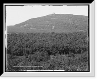 Historic Framed Print, Mt. Tom and Mountain Park from the east, Holyoke, Mass. - 2,  17-7/8" x 21-7/8"