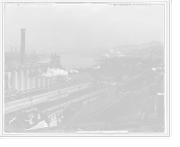 Historic Framed Print, Jones and Laughlin steel mills, Pittsburgh, Pa.,  17-7/8" x 21-7/8"