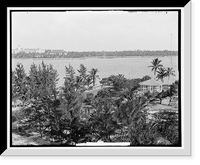 Historic Framed Print, Lake Worth and the Royal Poinciana, Palm Beach, Fla. - 2,  17-7/8" x 21-7/8"
