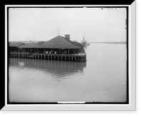 Historic Framed Print, Steamship docks, Savannah, Ga. - 2,  17-7/8" x 21-7/8"