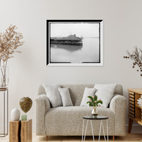 Historic Framed Print, Steamship docks, Savannah, Ga. - 2,  17-7/8" x 21-7/8"