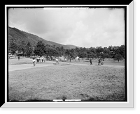 Historic Framed Print, View of Silver Bay Association from boat house, Lake George, N.Y. - 3,  17-7/8" x 21-7/8"