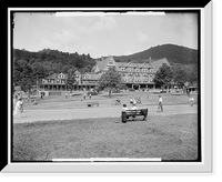 Historic Framed Print, View of Silver Bay Association from boat house, Lake George, N.Y. - 4,  17-7/8" x 21-7/8"