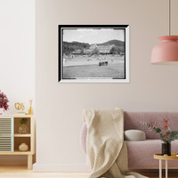 Historic Framed Print, View of Silver Bay Association from boat house, Lake George, N.Y. - 4,  17-7/8" x 21-7/8"