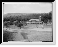 Historic Framed Print, View of Silver Bay Association from boat house, Lake George, N.Y. - 5,  17-7/8" x 21-7/8"