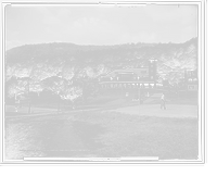 Historic Framed Print, View of Silver Bay Association from boat house, Lake George, N.Y. - 5,  17-7/8" x 21-7/8"