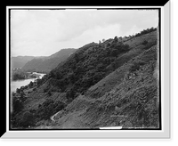 Historic Framed Print, Hinton and the New River, W. Va.,  17-7/8" x 21-7/8"