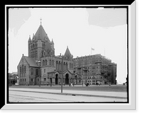 Historic Framed Print, Copley Square, Boston, Mass. - 6,  17-7/8" x 21-7/8"