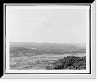 Historic Framed Print, Conn. [i.e. Connecticut River] Valley at Bellows Falls, N.W. from Fall Mt.,  17-7/8" x 21-7/8"