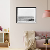 Historic Framed Print, Conn. [i.e. Connecticut River] Valley at Bellows Falls, N.W. from Fall Mt.,  17-7/8" x 21-7/8"