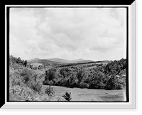 Mt. Shrewsbury and Mt. Killington from East Wallingford, Green Mountains, Historic Print