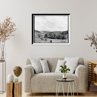Historic Framed Print, Mt. Shrewsbury and Mt. Killington from East Wallingford, Green Mountains,  17-7/8" x 21-7/8"