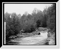 Historic Framed Print, Gorge below Belden's Falls, Green Mountains,  17-7/8" x 21-7/8"