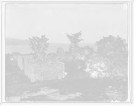 Historic Framed Print, Ruins of Fort Frederick, Crown Point, N.Y. - 2,  17-7/8" x 21-7/8"