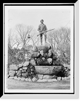 Statue of Capt. Parker, Lexington, Mass. Classic, Historic Reproduction