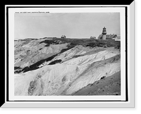 Historic Framed Print, Gay Head Light, Martha's Vineyard, Mass.,  17-7/8" x 21-7/8"