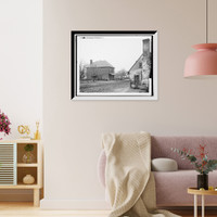 First custom house in U.S., Yorktown, Va, Antique Wall Art