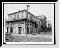 Historic Framed Print, Old Absinthe House, New Orleans, La.,  17-7/8" x 21-7/8"