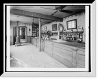 Historic Framed Print, [Old Absinthe House, the bar, New Orleans, La.],  17-7/8" x 21-7/8"